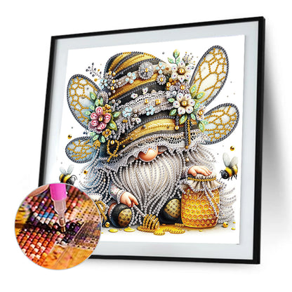 Bee Gnome - Special Shaped Drill Diamond Painting 30*30CM