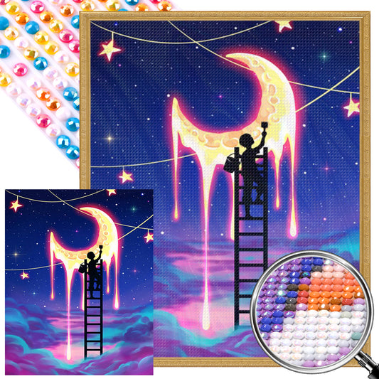 The Man Who Draws The Starry Sky - Full AB Round Drill Diamond Painting 40*50CM