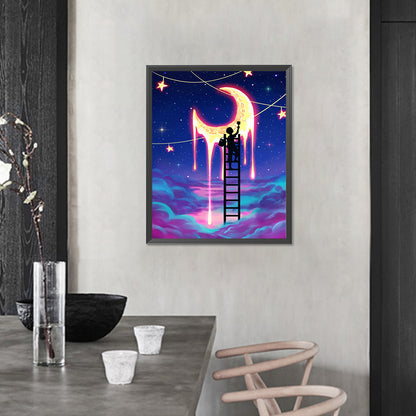 The Man Who Draws The Starry Sky - Full AB Round Drill Diamond Painting 40*50CM