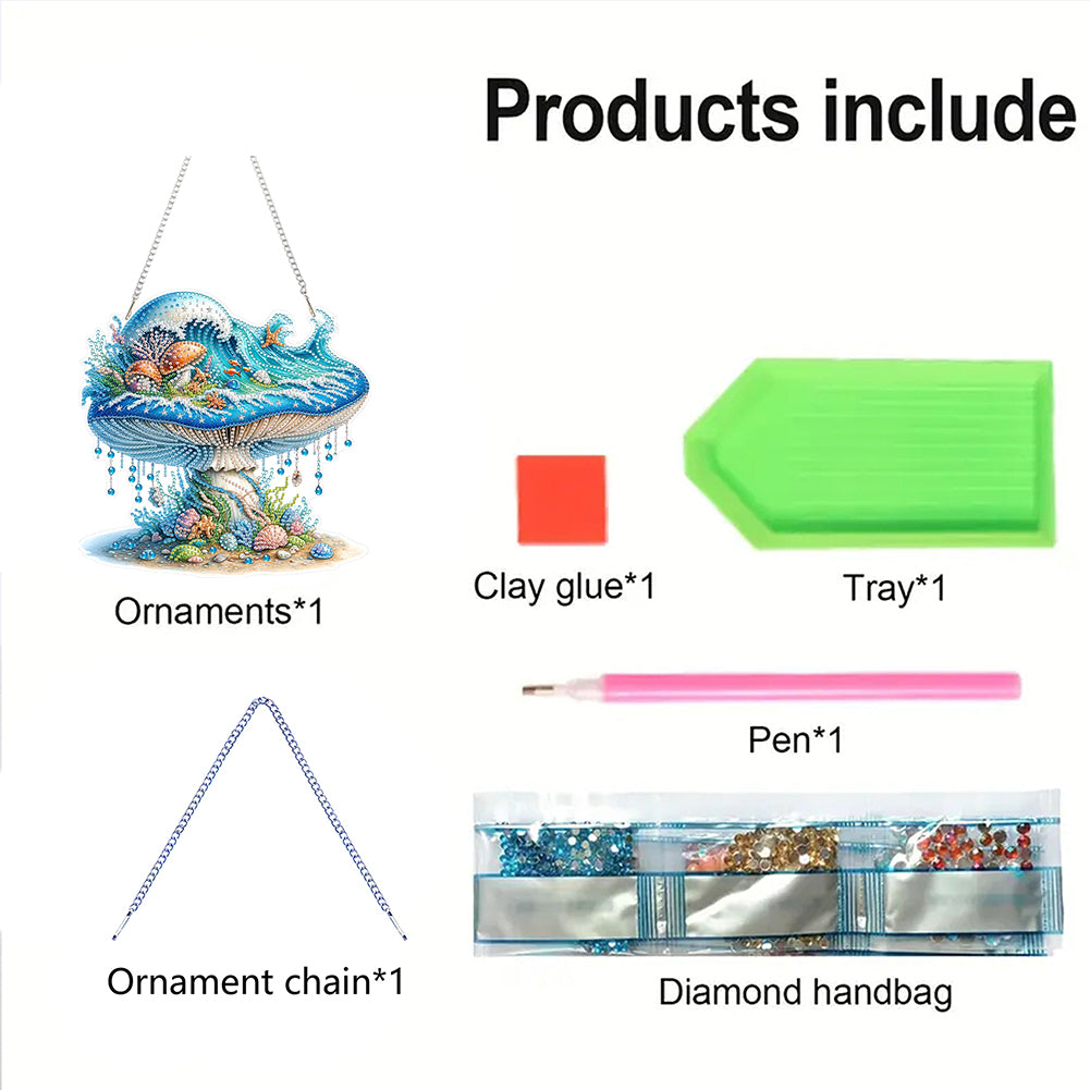 2D Flat DIY Diamond Art Pendant Diamond Painting Set Home Wall Decoration Crafts