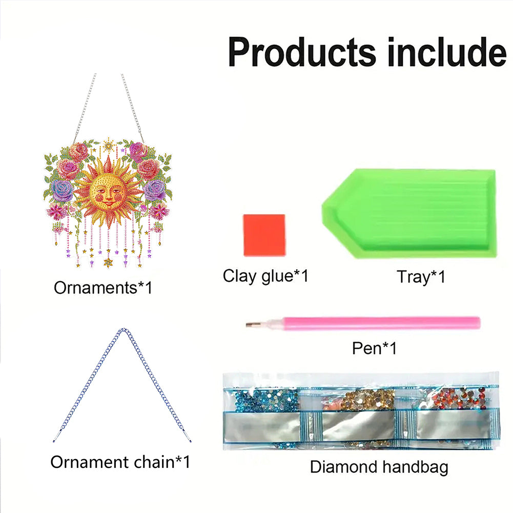 2D Flat DIY Diamond Art Pendant Diamond Painting Set Home Wall Decoration Crafts