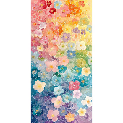 Colorful Flowers - Full AB Round Drill Diamond Painting 40*80CM