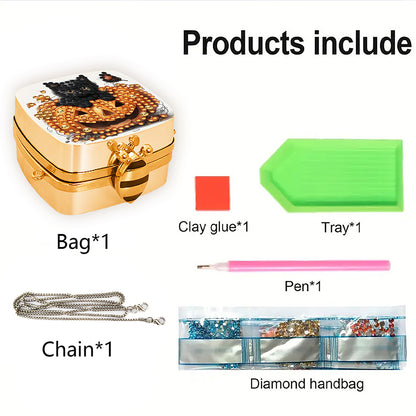 DIY Diamond Painting Small Shoulder Bag Portable Cosmetic Pouch Envelope Clutch