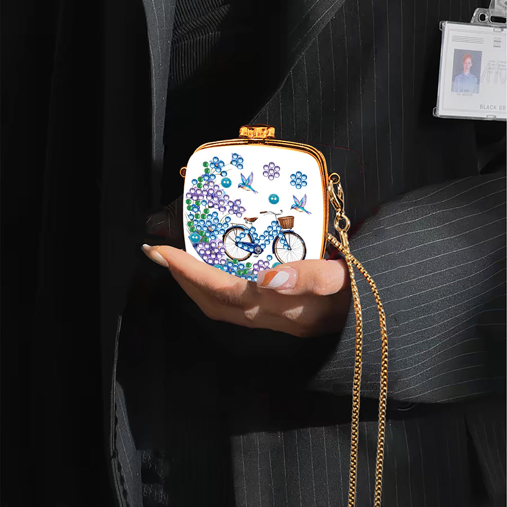 DIY Diamond Painting Small Shoulder Bag Portable Cosmetic Pouch Envelope Clutch