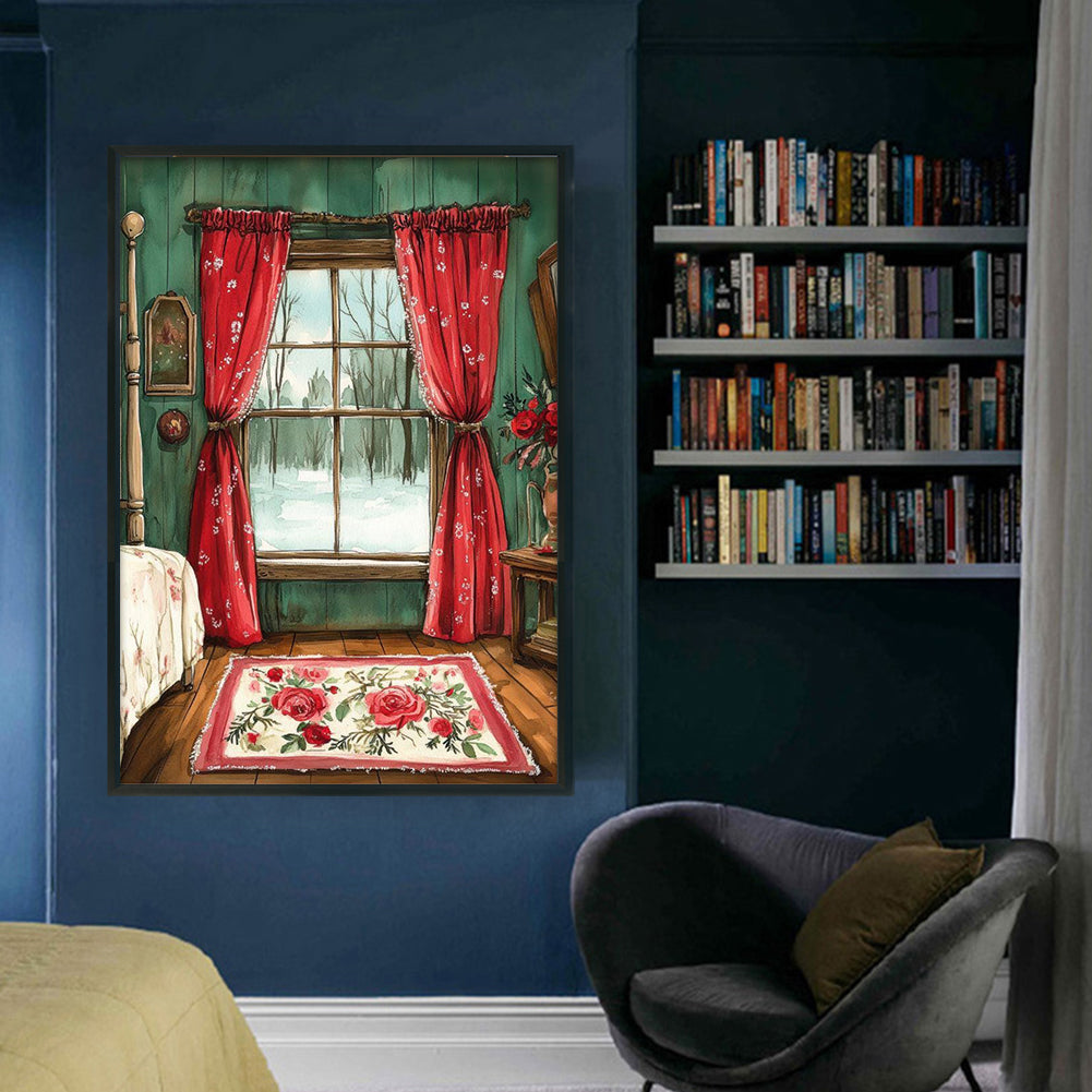 Room - 11CT Stamped Cross Stitch 40*60CM