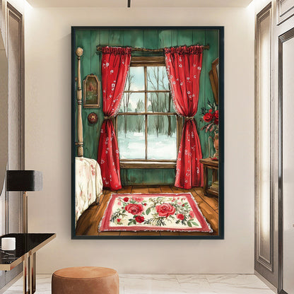 Room - 11CT Stamped Cross Stitch 40*60CM