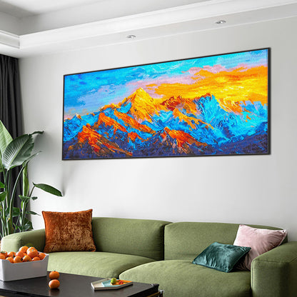 Sunlight On The Golden Mountain - Full Square Drill Diamond Painting 80*40CM