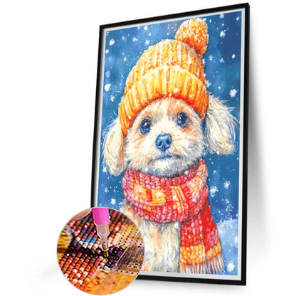 Puppy - Full Round Drill Diamond Painting 40*60CM