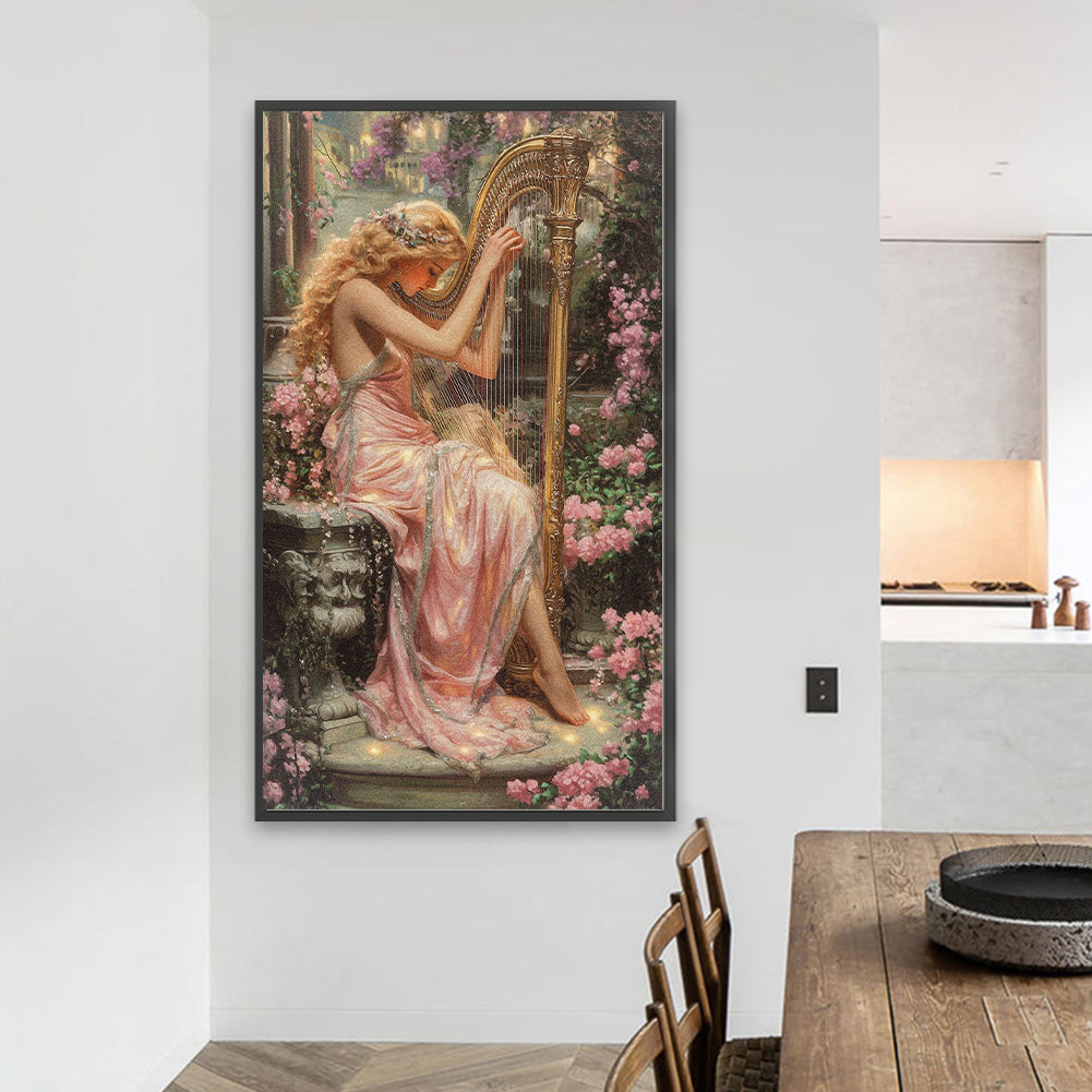 Girl - Full Round Drill Diamond Painting 40*70CM