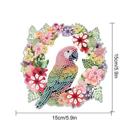 2pcs 2D Flat DIY Diamond Art Pendant Diamond Painting Set Wall Door Decoration