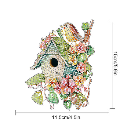 2pcs 2D Flat DIY Diamond Art Pendant Diamond Painting Set Wall Door Decoration