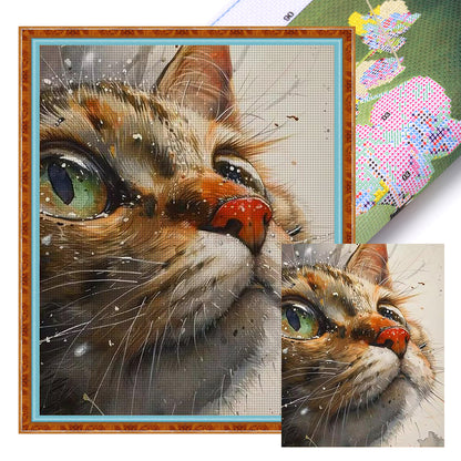 Cat - 11CT Stamped Cross Stitch 45*55CM