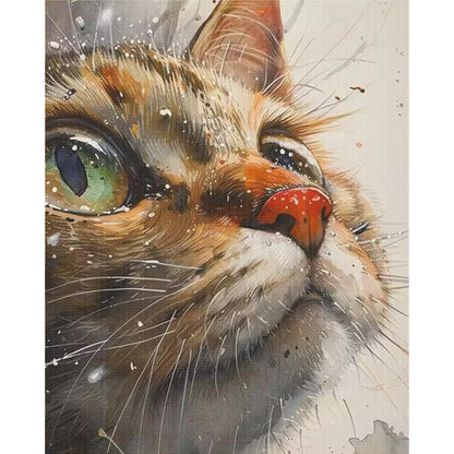 Cat - 11CT Stamped Cross Stitch 45*55CM