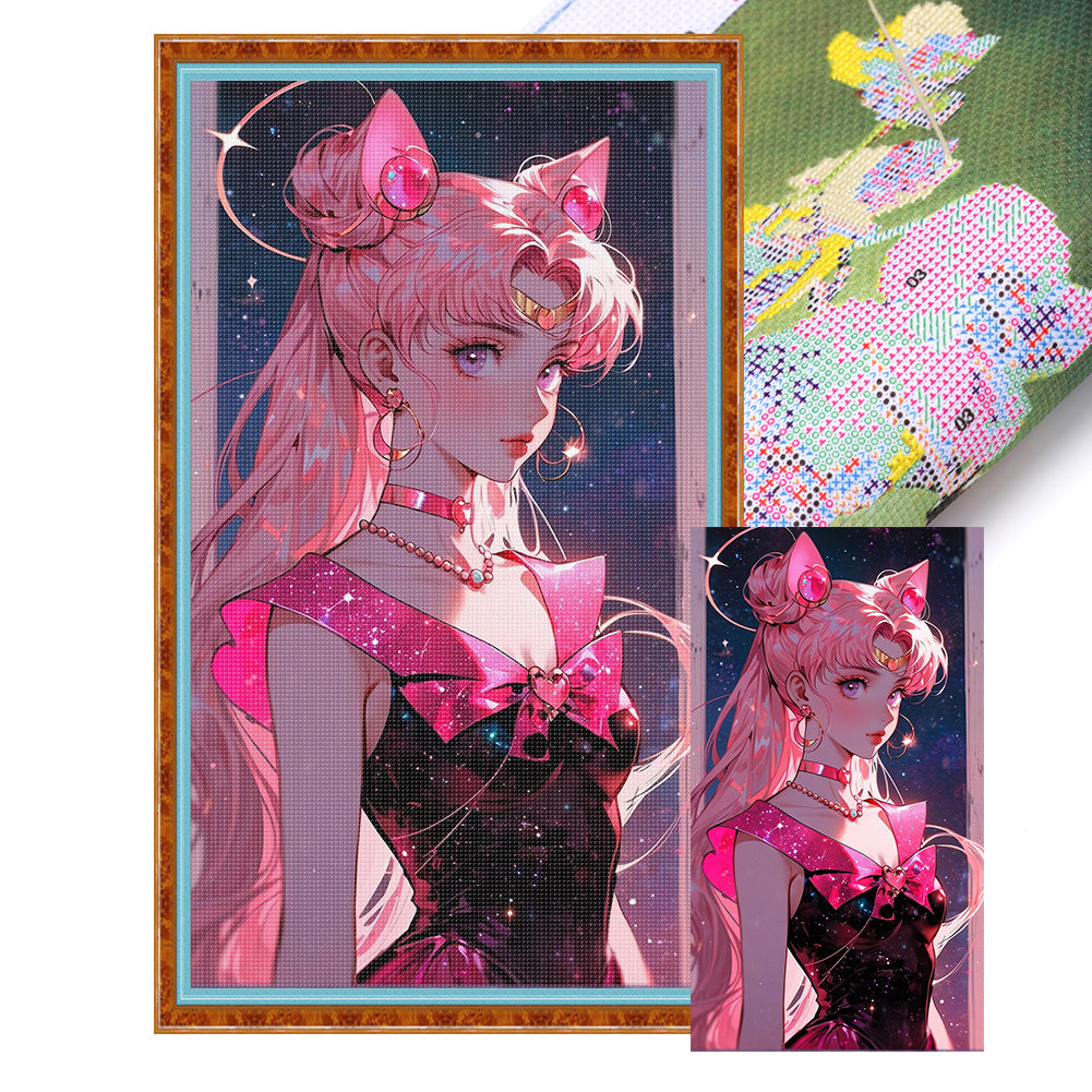 Girl - 11CT Stamped Cross Stitch 40*70CM