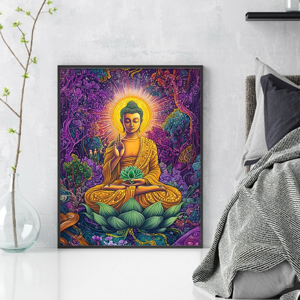 Buddha - 11CT Stamped Cross Stitch 40*50CM