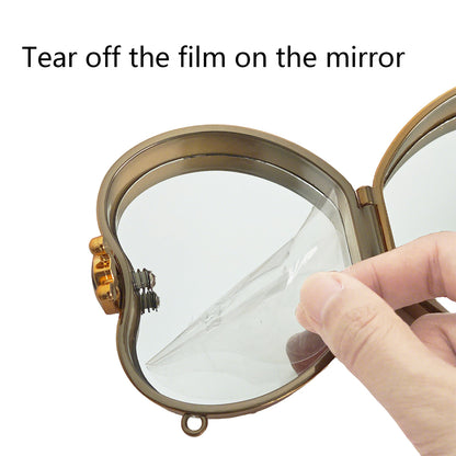 Peacock Diamond Art Storage Case Diamond Painting Mirror Organizer Box for Women