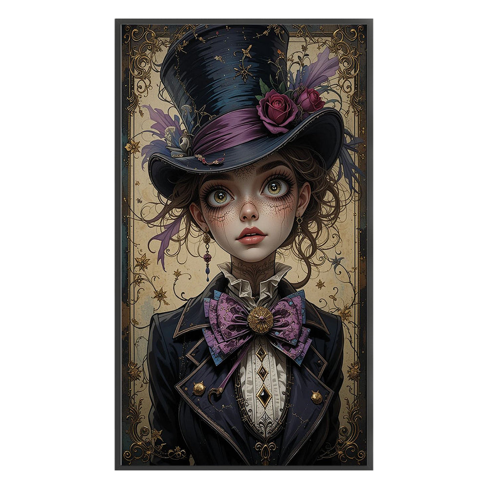 Vintage Witch - 11CT Stamped Cross Stitch 40*70CM