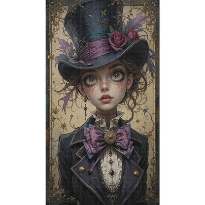 Vintage Witch - 11CT Stamped Cross Stitch 40*70CM
