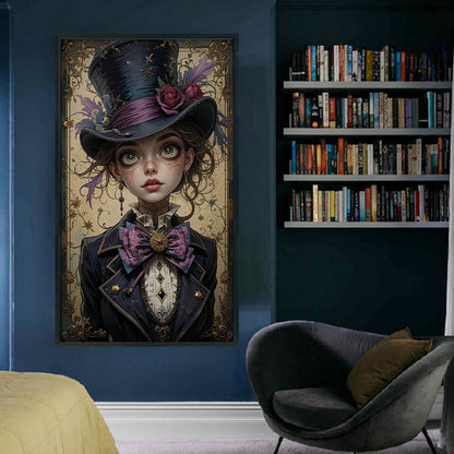 Vintage Witch - 11CT Stamped Cross Stitch 40*70CM