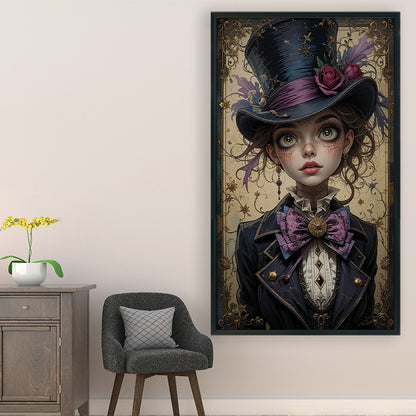 Vintage Witch - 11CT Stamped Cross Stitch 40*70CM