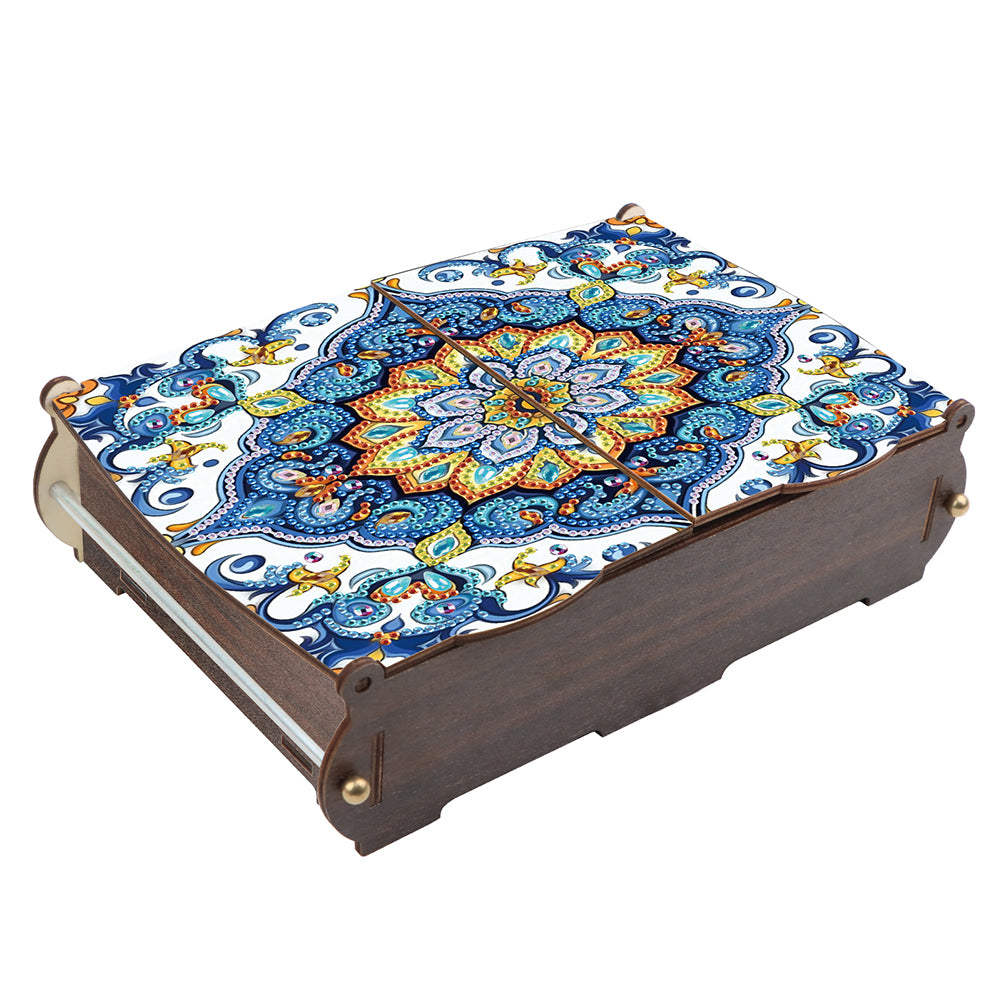 Diamond Painting Storage Box DIY 5D Diamond Painting Jewelry Box for Women Girls