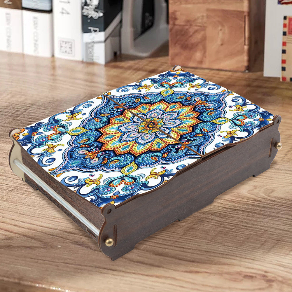 Diamond Painting Storage Box DIY 5D Diamond Painting Jewelry Box for Women Girls