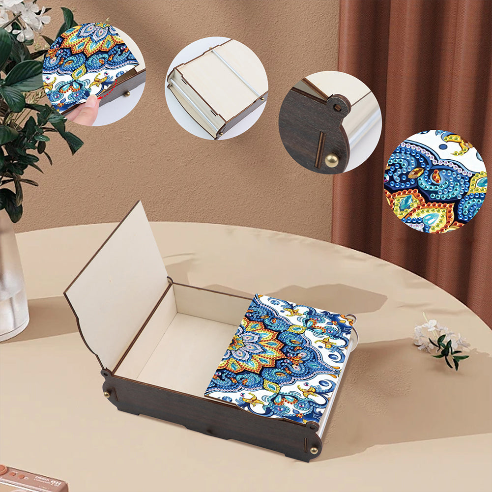 Diamond Painting Storage Box DIY 5D Diamond Painting Jewelry Box for Women Girls