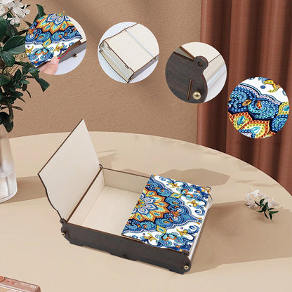 Diamond Painting Storage Box DIY 5D Diamond Painting Jewelry Box for Women Girls