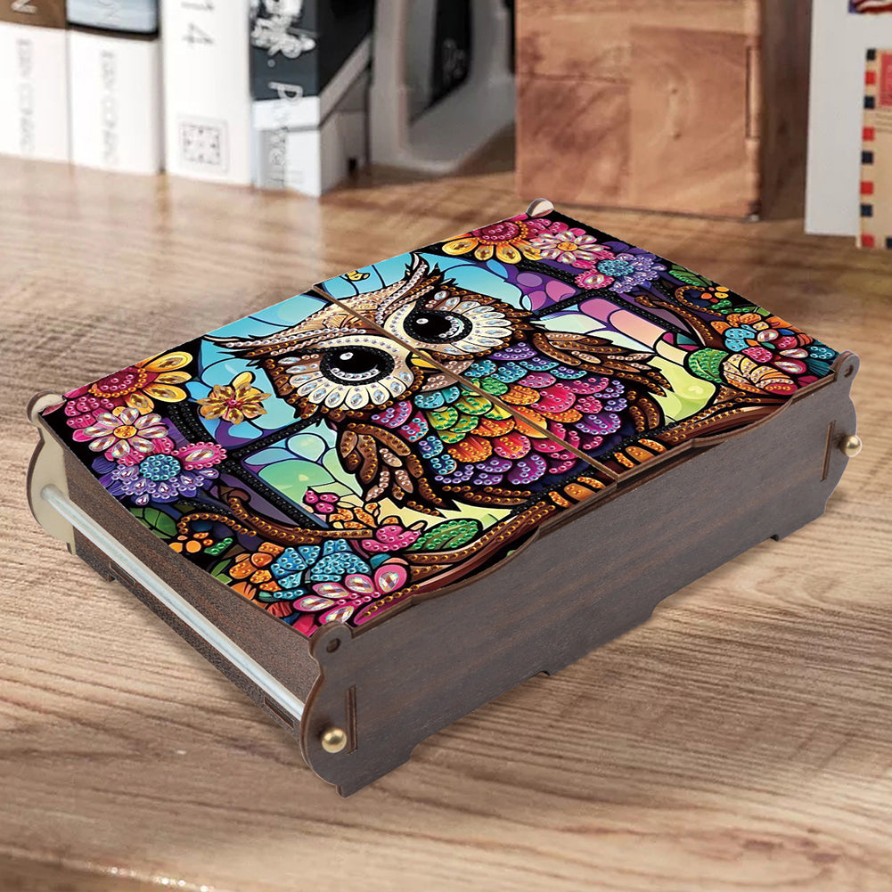 Diamond Painting Storage Box DIY 5D Diamond Painting Jewelry Box for Women Girls