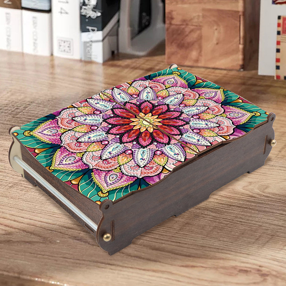 Diamond Painting Storage Box DIY 5D Diamond Painting Jewelry Box for Women Girls