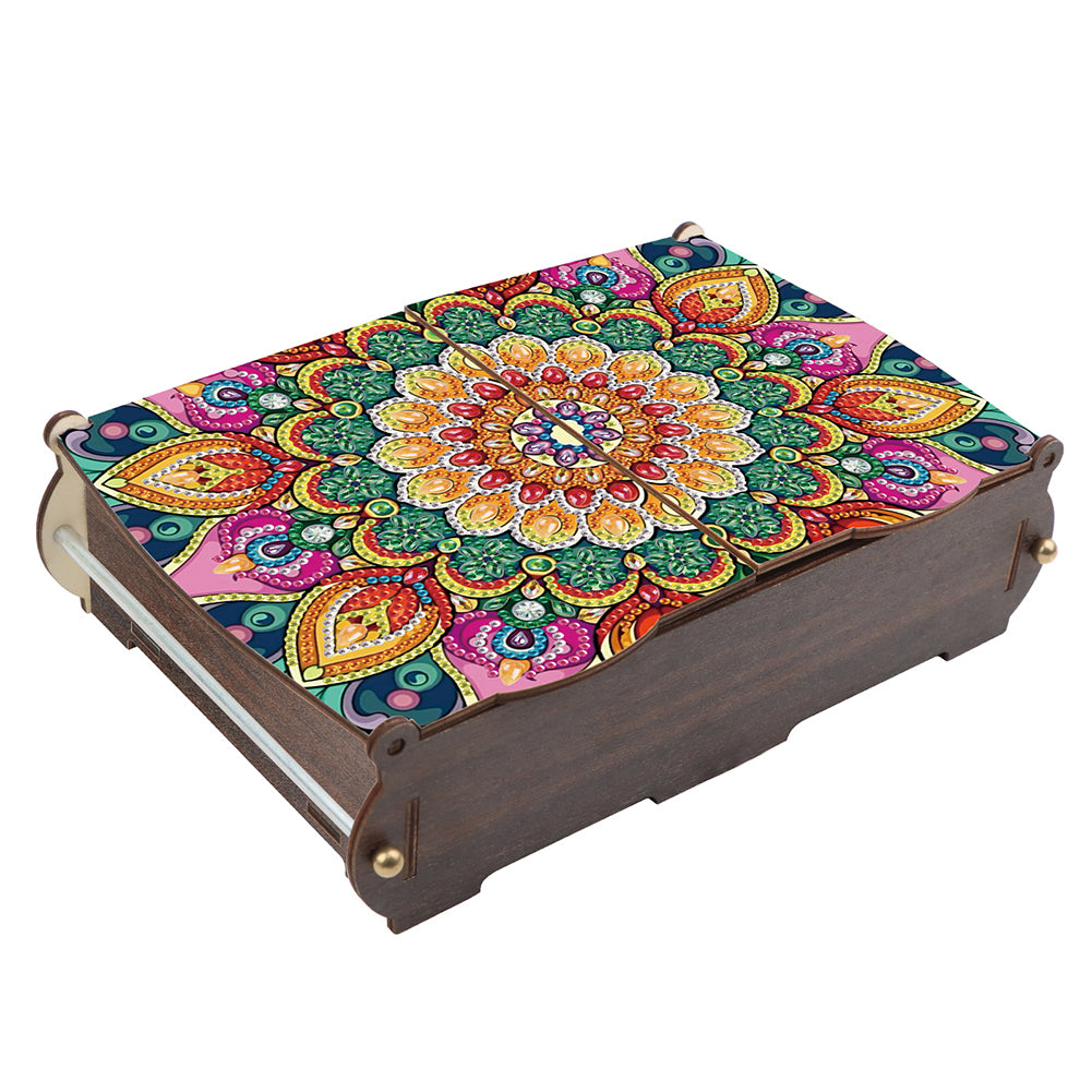 Diamond Painting Storage Box DIY 5D Diamond Painting Jewelry Box for Women Girls