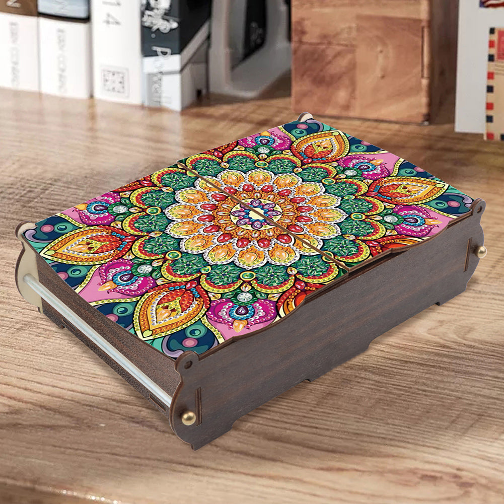 Diamond Painting Storage Box DIY 5D Diamond Painting Jewelry Box for Women Girls