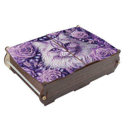 Diamond Painting Storage Box DIY 5D Diamond Painting Jewelry Box for Women Girls