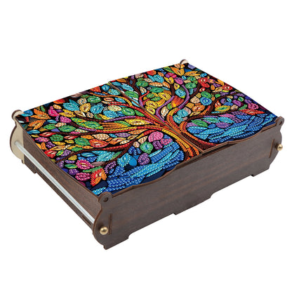 Diamond Painting Storage Box DIY 5D Diamond Painting Jewelry Box for Women Girls