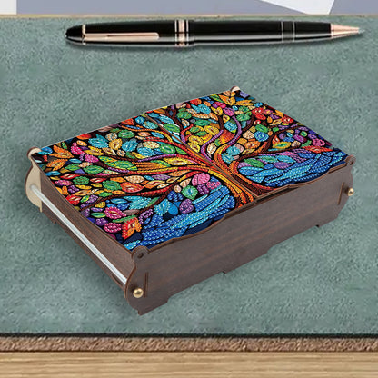 Diamond Painting Storage Box DIY 5D Diamond Painting Jewelry Box for Women Girls