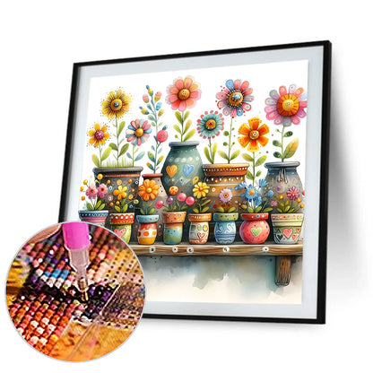 Flower Bouquet - Full Round Drill Diamond Painting 30*30CM