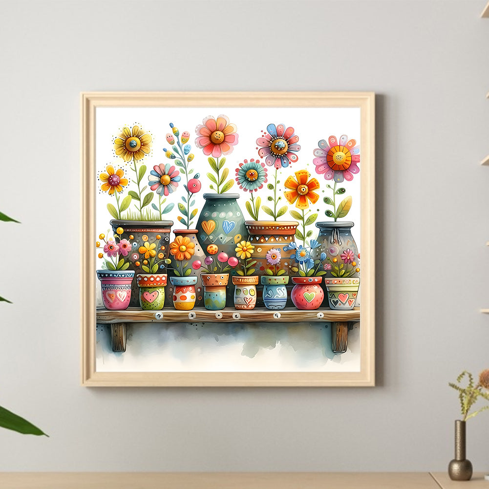 Flower Bouquet - Full Round Drill Diamond Painting 30*30CM