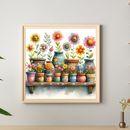 Flower Bouquet - Full Round Drill Diamond Painting 30*30CM