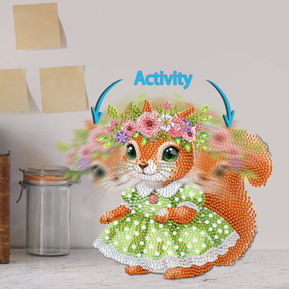 Acrylic Shaking Head Animal Diamond Painting Desktop Decors Bedroom Table Decor