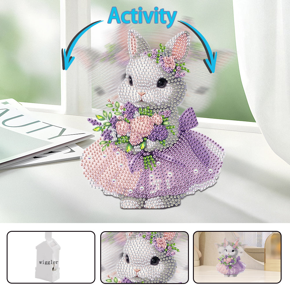 Acrylic Shaking Head Animal Diamond Painting Desktop Decors Bedroom Table Decor
