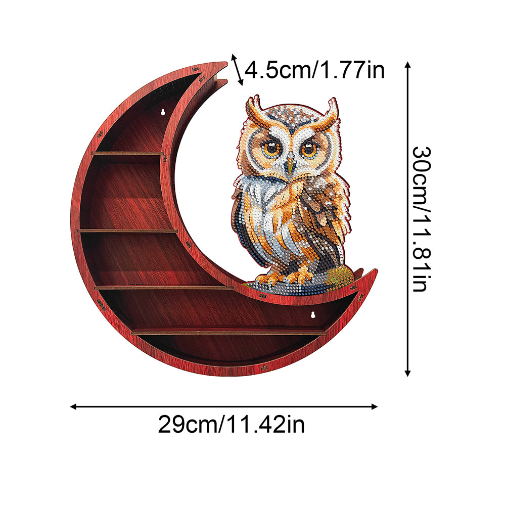 Lunar Design DIY Diamond Painting Wall Shelf 5D Diamond Embroidery Painting Kit