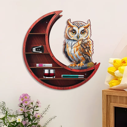 Lunar Design DIY Diamond Painting Wall Shelf 5D Diamond Embroidery Painting Kit