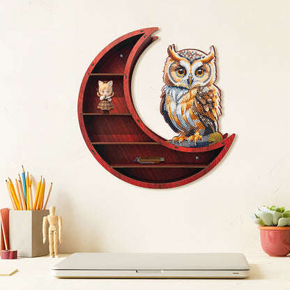 Lunar Design DIY Diamond Painting Wall Shelf 5D Diamond Embroidery Painting Kit