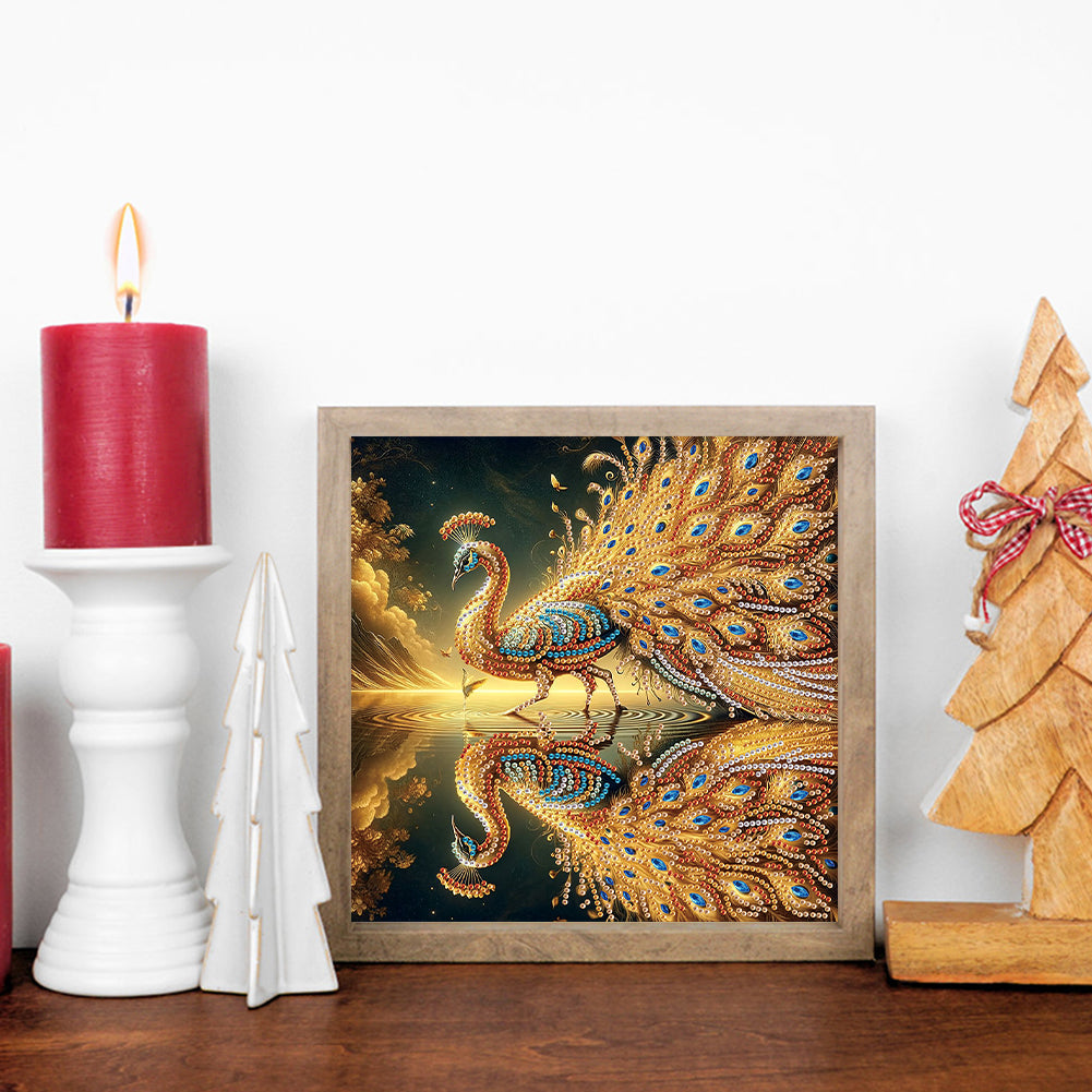 Peacock - Special Shaped Drill Diamond Painting 30*30CM