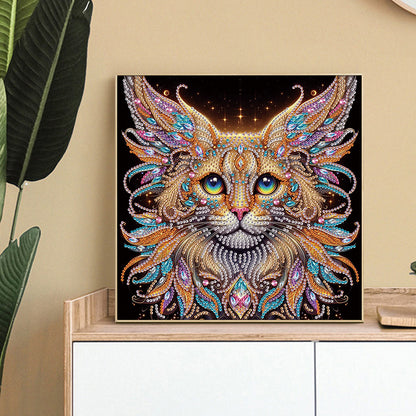 Colorful Cat - Special Shaped Drill Diamond Painting 30*30CM
