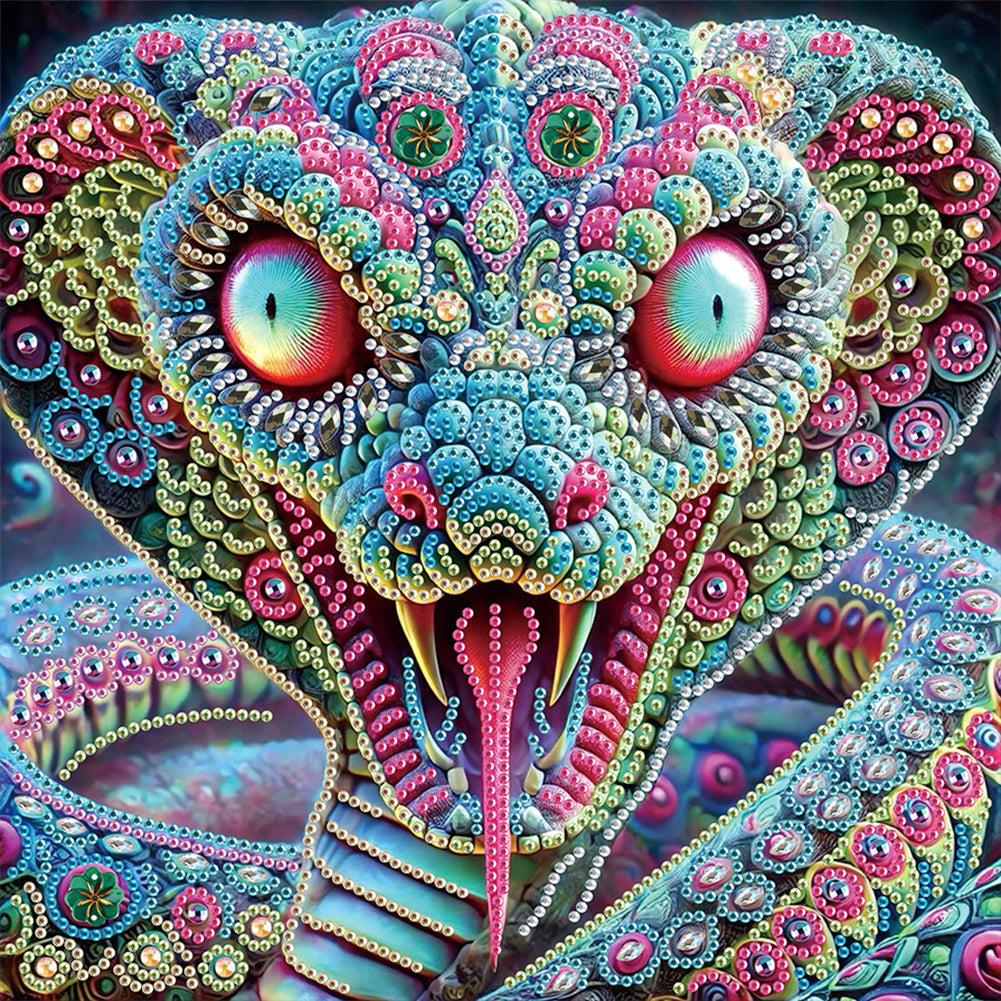 Mythical Beast Snake - Special Shaped Drill Diamond Painting 30*30CM