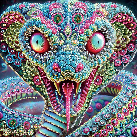 Mythical Beast Snake - Special Shaped Drill Diamond Painting 30*30CM