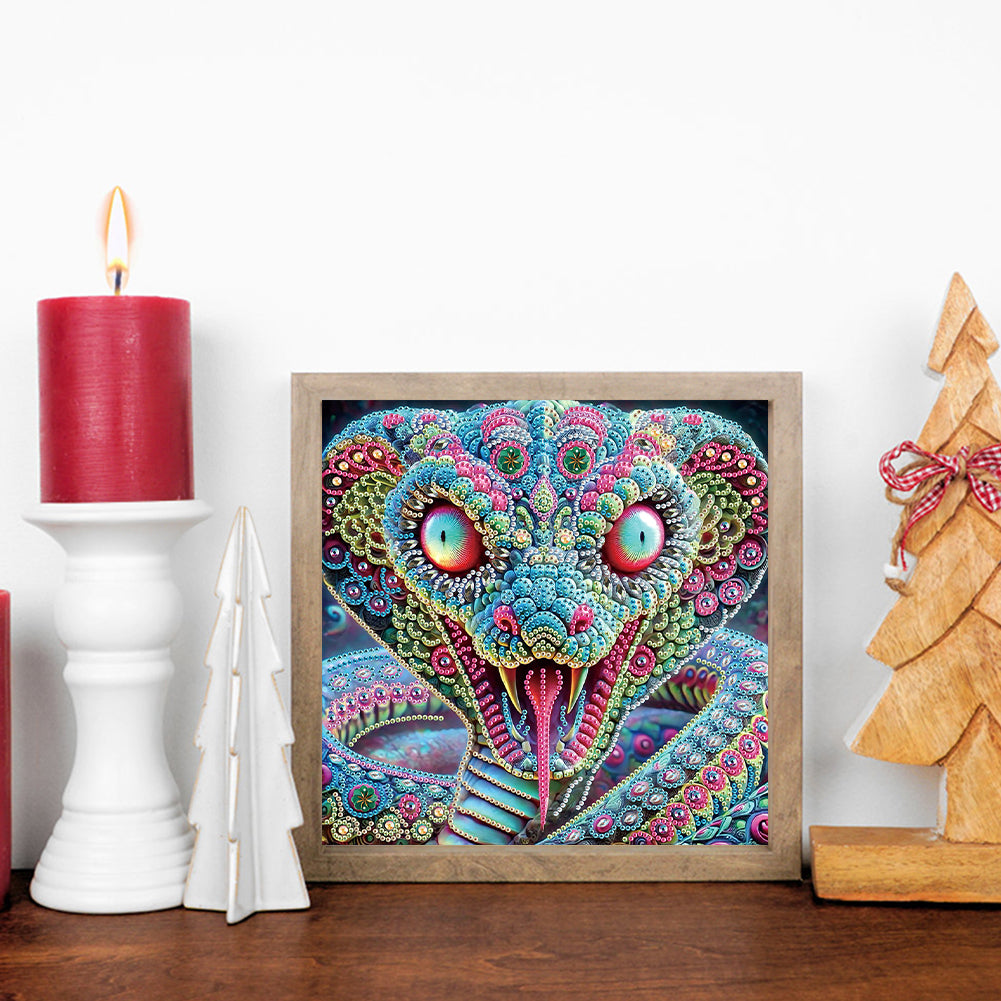 Mythical Beast Snake - Special Shaped Drill Diamond Painting 30*30CM