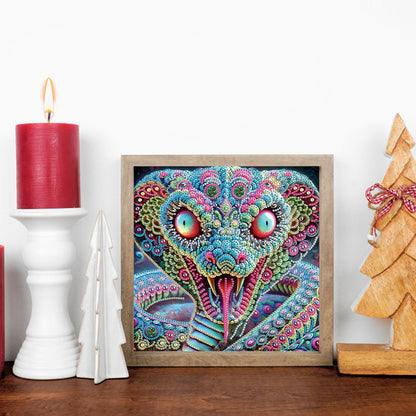 Mythical Beast Snake - Special Shaped Drill Diamond Painting 30*30CM