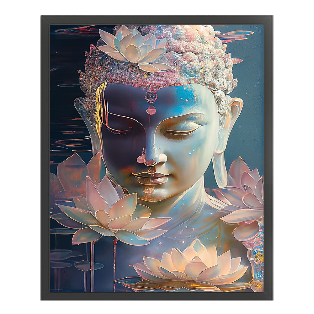 Buddha Statue - 11CT Stamped Cross Stitch 40*50CM